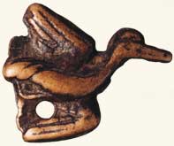 Little duck. 'Beast Style'. Bronze from the Roerich family collection