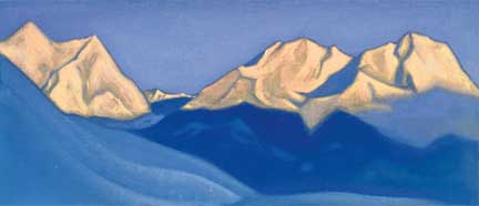 N. Roerich. Himalayas (Pink Tops). 1947