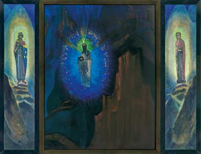 N. Roerich. Fiat Rex. (Long Live the King) Triptych. 1931