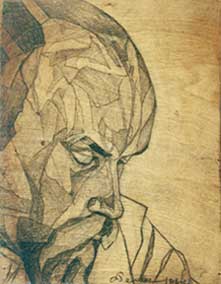 G. Roerich. Portrait of N.К. Roerich. 1918